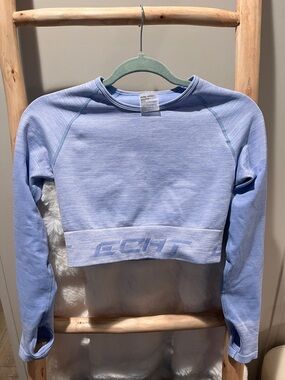 ECHT Light Lavender Long Sleeve Cropped Tee